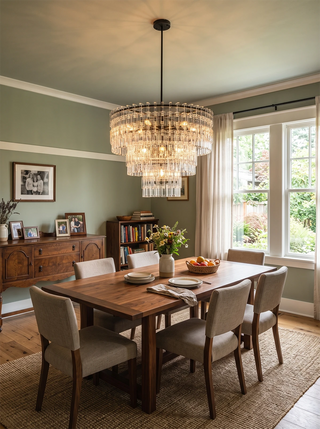 Corwin Tiered Crystal Bar Chandelier