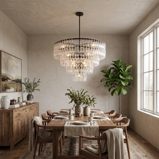 Corwin Tiered Crystal Bar Chandelier