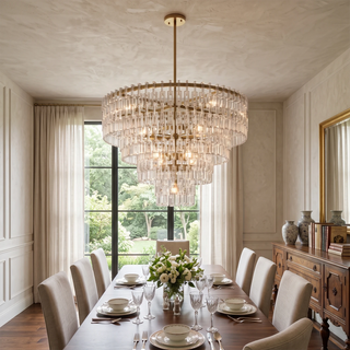 Corwin Tiered Crystal Bar Chandelier