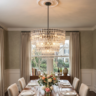 Corwin Tiered Crystal Bar Chandelier