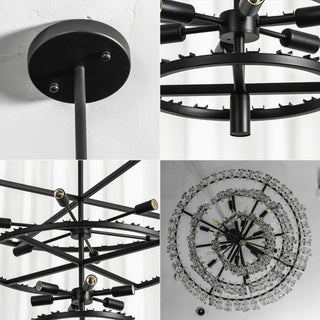 Corwin Tiered Crystal Bar Chandelier