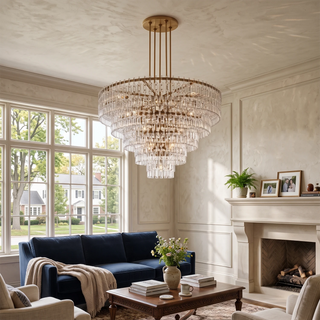 Corwin Tiered Crystal Bar Chandelier