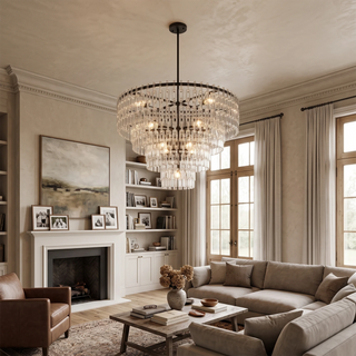 Corwin Tiered Crystal Bar Chandelier