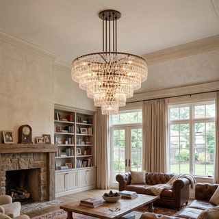 Corwin Tiered Crystal Bar Chandelier