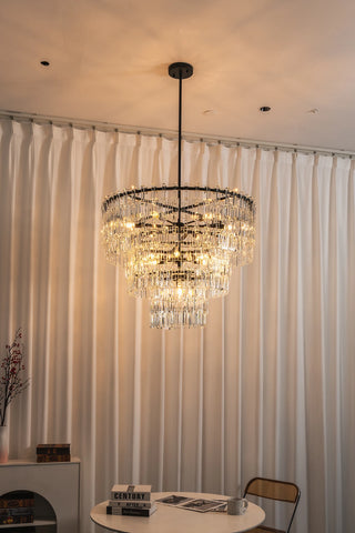Corwin Tiered Crystal Bar Chandelier