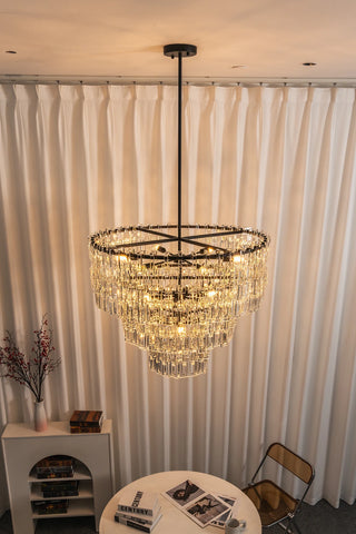 Corwin Tiered Crystal Bar Chandelier