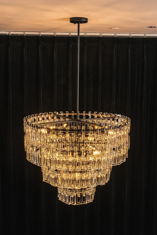 Corwin Tiered Crystal Bar Chandelier