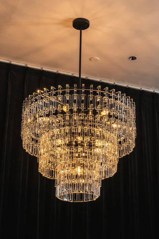 Corwin Tiered Crystal Bar Chandelier