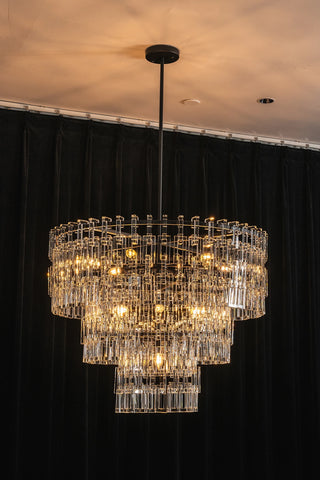 Corwin Tiered Crystal Bar Chandelier