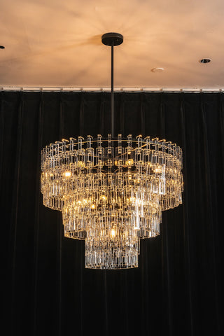 Corwin Tiered Crystal Bar Chandelier