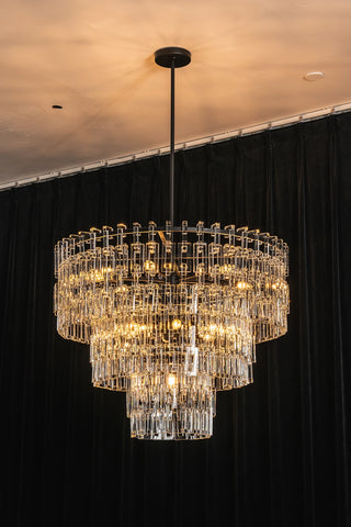 Corwin Tiered Crystal Bar Chandelier