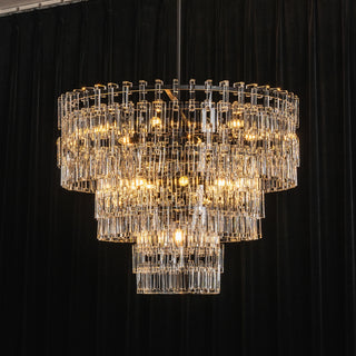 Corwin Tiered Crystal Bar Chandelier