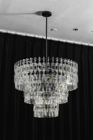 Corwin Tiered Crystal Bar Chandelier