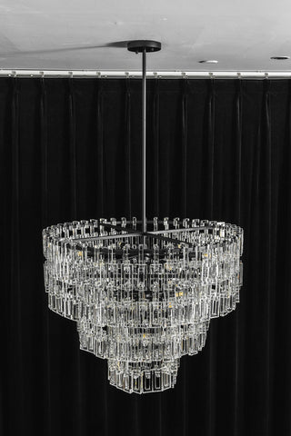 Corwin Tiered Crystal Bar Chandelier