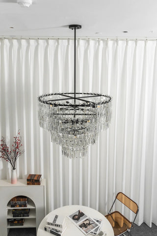 Corwin Tiered Crystal Bar Chandelier
