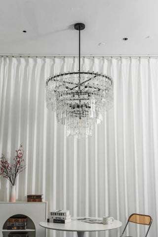 Corwin Tiered Crystal Bar Chandelier