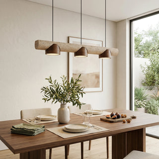 Cross Travertine Cylindrical Pendant Light - Vidirlighting