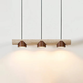 Cross Travertine Cylindrical Pendant Light - Vidirlighting