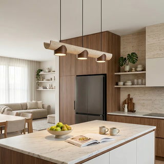 Cross Travertine Cylindrical Pendant Light - Vidirlighting