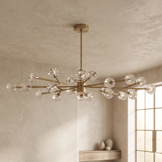 Crystal Ball Round Cluster Chandelier
