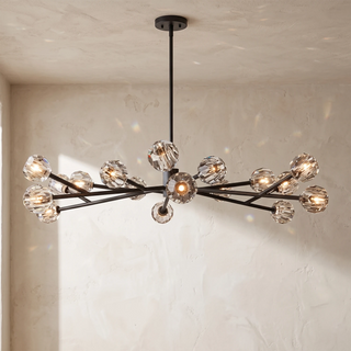 Crystal Ball Round Cluster Chandelier