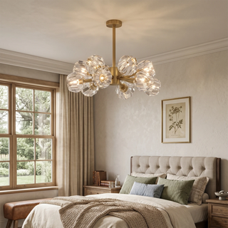 Crystal Ball Round Cluster Chandelier