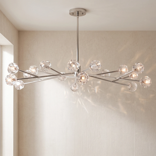 Crystal Ball Round Cluster Chandelier