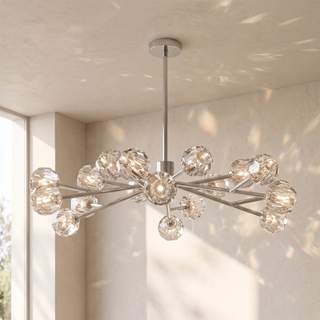 Crystal Ball Round Cluster Chandelier