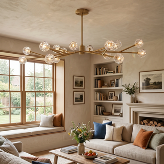 Crystal Ball Round Cluster Chandelier
