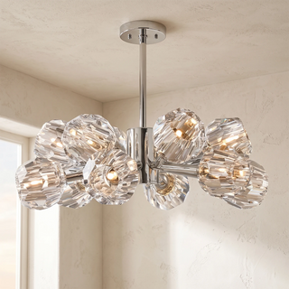 Crystal Ball Round Cluster Chandelier
