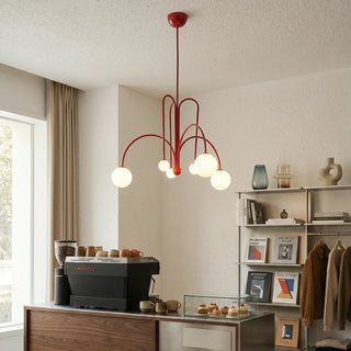 Curved Delaney Multi-Light Chandelier