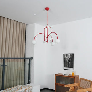 Curved Delaney Multi-Light Chandelier