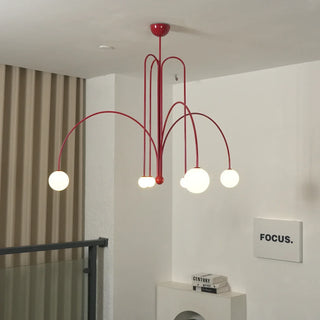 Curved Delaney Multi-Light Chandelier