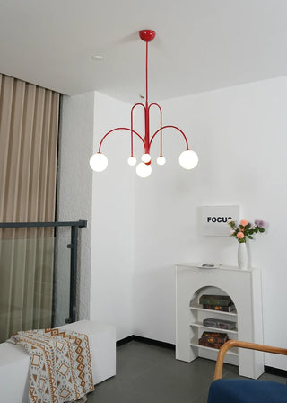 Curved Delaney Multi-Light Chandelier