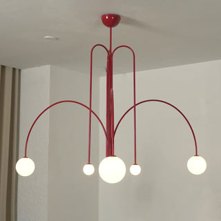 Curved Delaney Multi-Light Chandelier
