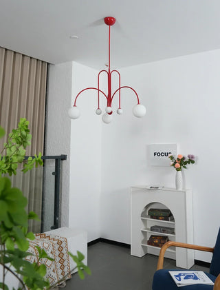 Curved Delaney Multi-Light Chandelier