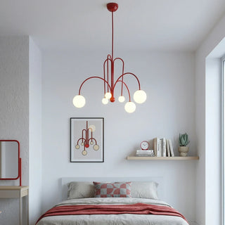 Curved Delaney Multi-Light Chandelier