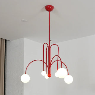 Curved Delaney Multi-Light Chandelier