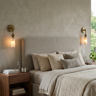Cylindrical Harlin Alabaster Wall Lamp
