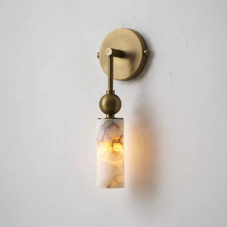 Cylindrical Harlin Alabaster Wall Lamp