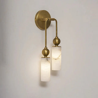 Cylindrical Harlin Alabaster Wall Lamp