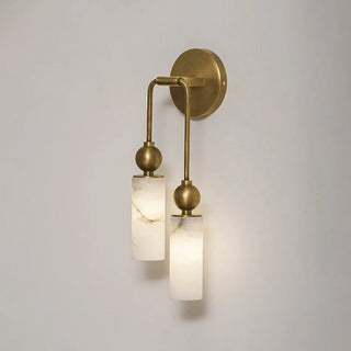 Cylindrical Harlin Alabaster Wall Lamp