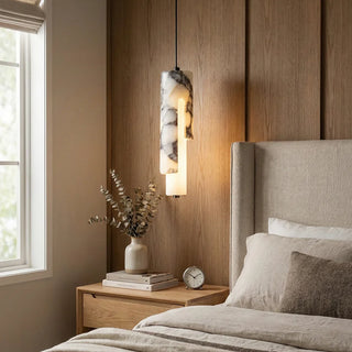 Cylindrical Marble Pendant Lamp - Vidirlighting