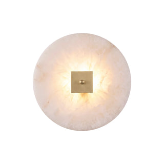 Disc Shaped Alabaster Wall Light