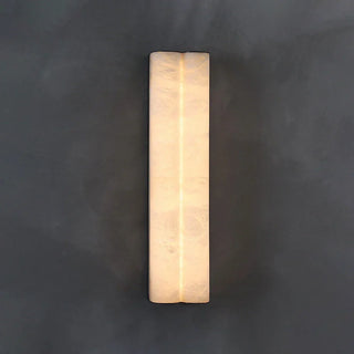 Double Cylinder Alabaster Tubular Wall Sconce