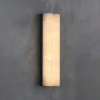 Double Cylinder Alabaster Tubular Wall Sconce
