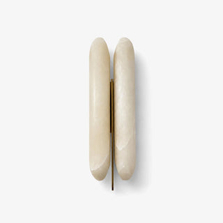 Double Husk Alabaster Wall Sconce