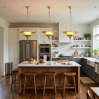 Verenne Gold Leaf Two-Tier Chandelier
