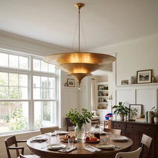 Verenne Gold Leaf Two-Tier Chandelier