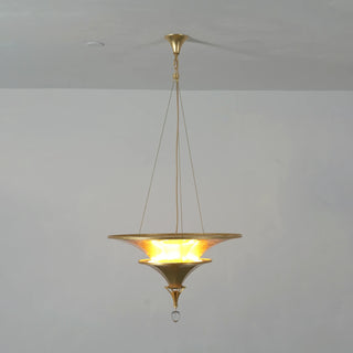 Verenne Gold Leaf Two-Tier Chandelier